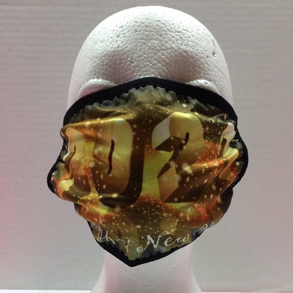 Happy New Years Eve 2021 Face Masks Holidays Party - Picture 7 of 14